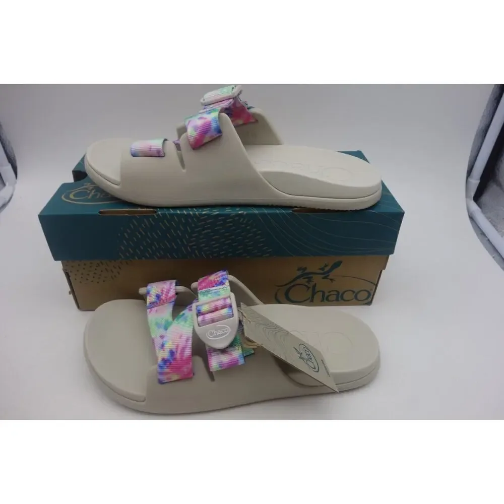 NEW Chaco Chillos Slide Light Tie Dye Comfort Slip On Sandal Slide Women's 6